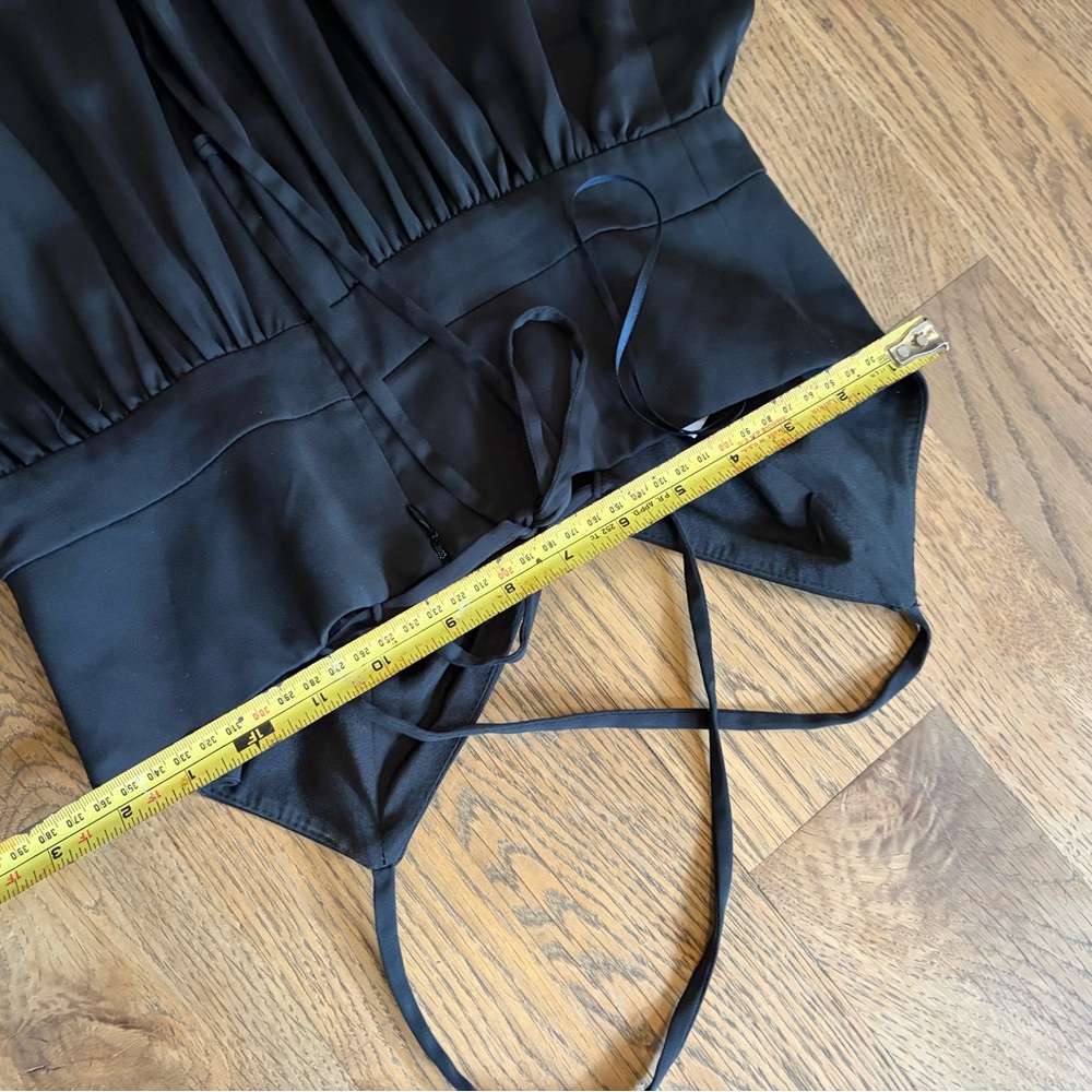 J. Crew Black Midi Sundress with Ruffled Hem - Picture 10 of 11